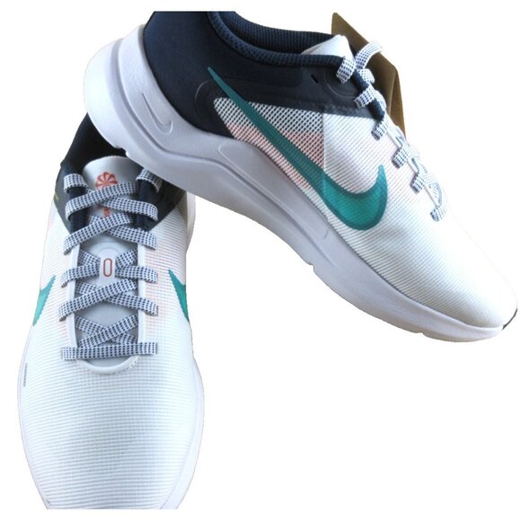 Nike Women's Downshifter 12 Running Shoes White Obsidian Red Jade Sizes NIB - Picture 4 of 7